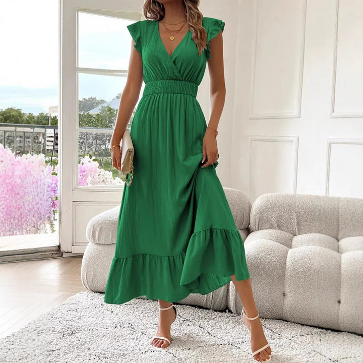 Short-Sleeve Women's Maxi Dress for Homecoming