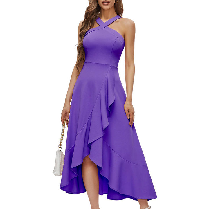 Black Off-Shoulder Style 2 Women's Midi Dress for Homecoming