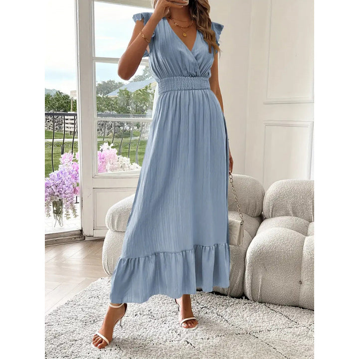 Short-Sleeve Women's Maxi Dress for Homecoming
