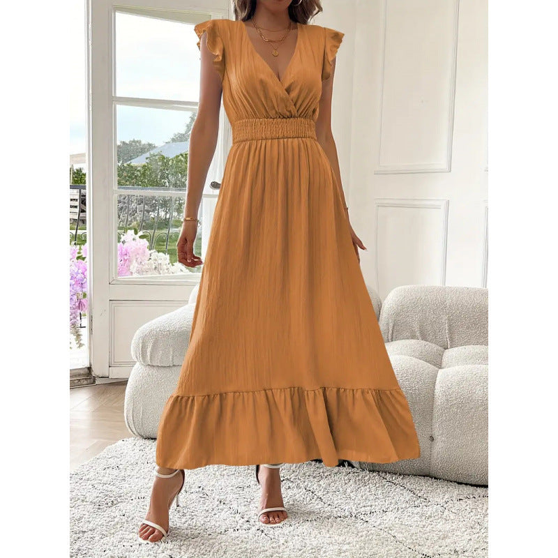 Short-Sleeve Women's Maxi Dress for Homecoming