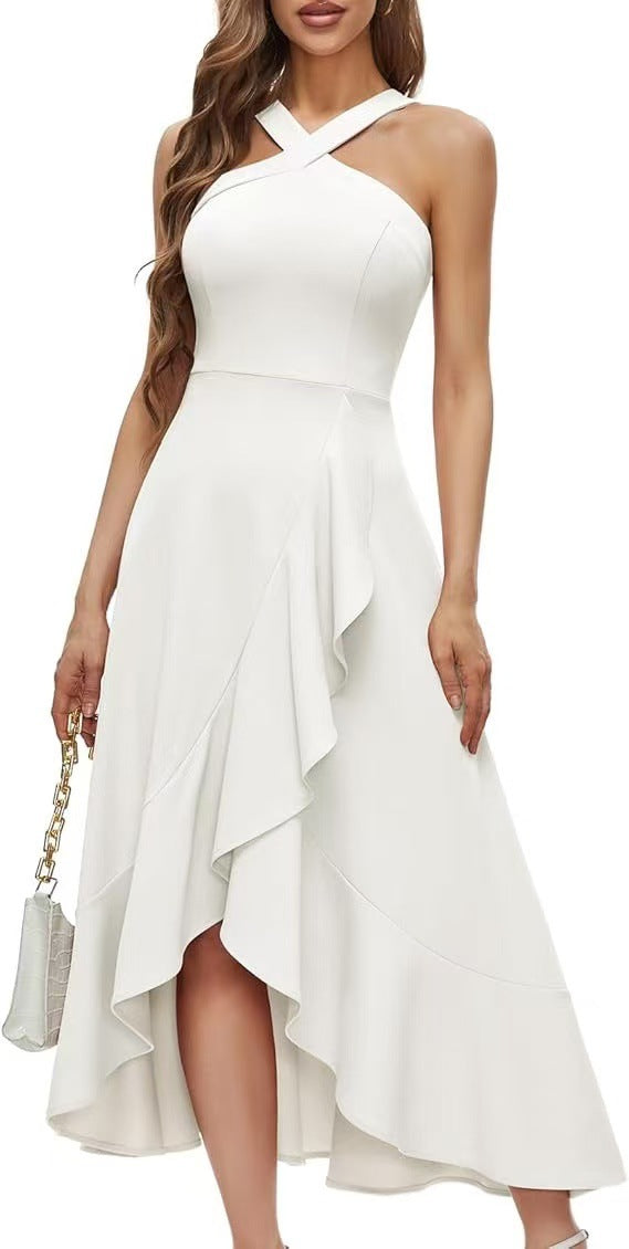 Black Off-Shoulder Style 2 Women's Midi Dress for Homecoming