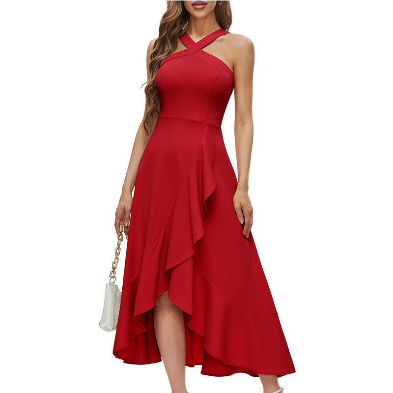 Black Off-Shoulder Style 2 Women's Midi Dress for Homecoming