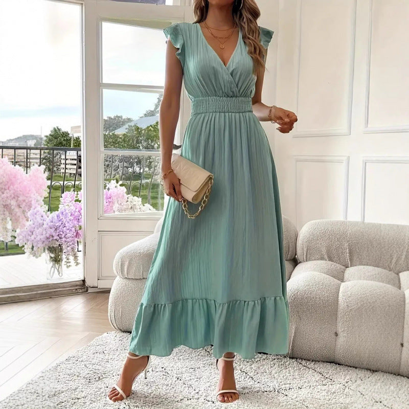 Short-Sleeve Women's Maxi Dress for Homecoming