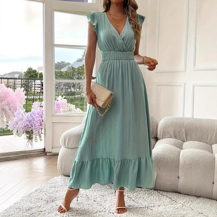 Short-Sleeve Women's Maxi Dress for Homecoming