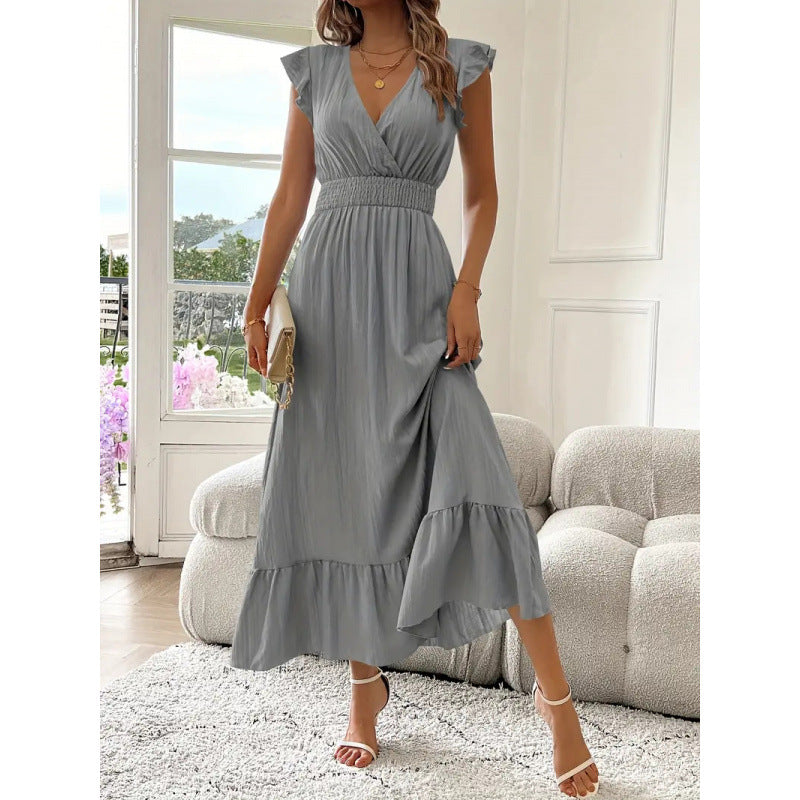 Short-Sleeve Women's Maxi Dress for Homecoming