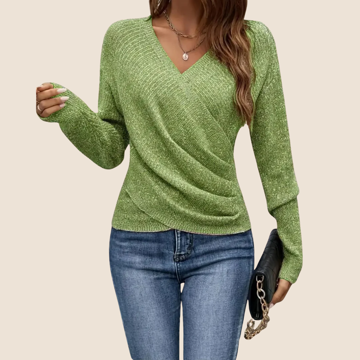Luxurious V-Neck Wrap Top for Women