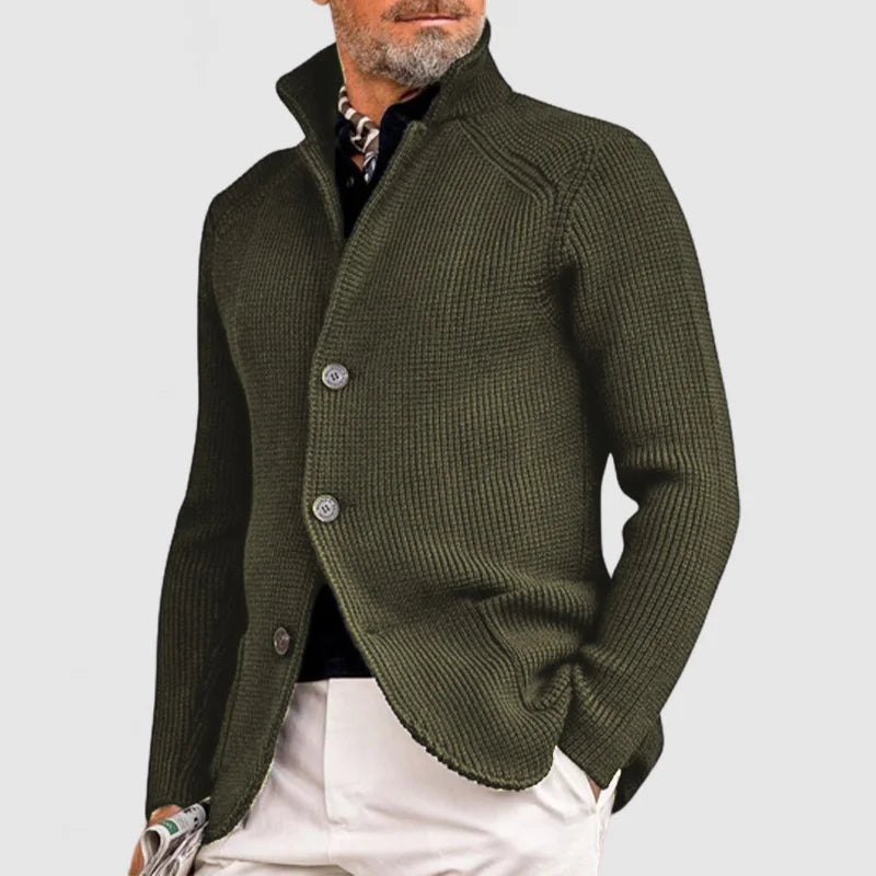 Men's Classic Button-Front Cardigan