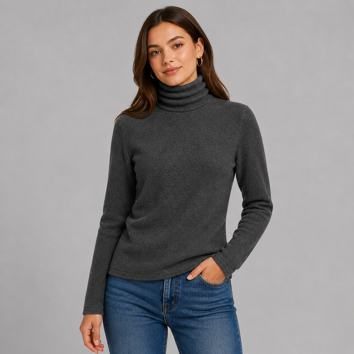 Soft Elegant Women's Cashmere Blend Turtleneck Sweater