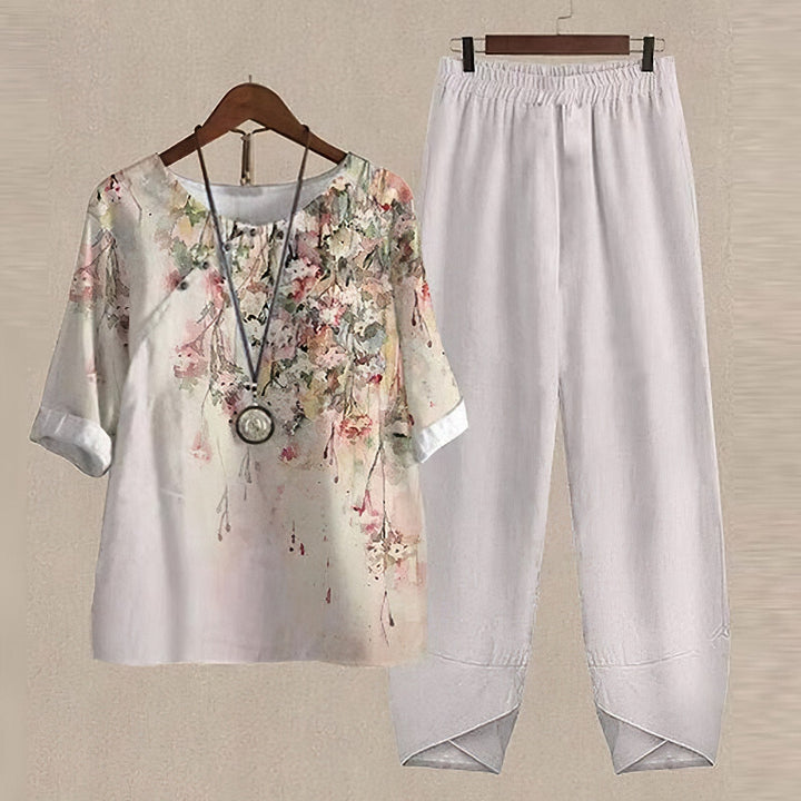 Comfortable Chic Women's Shirt & Trouser Set
