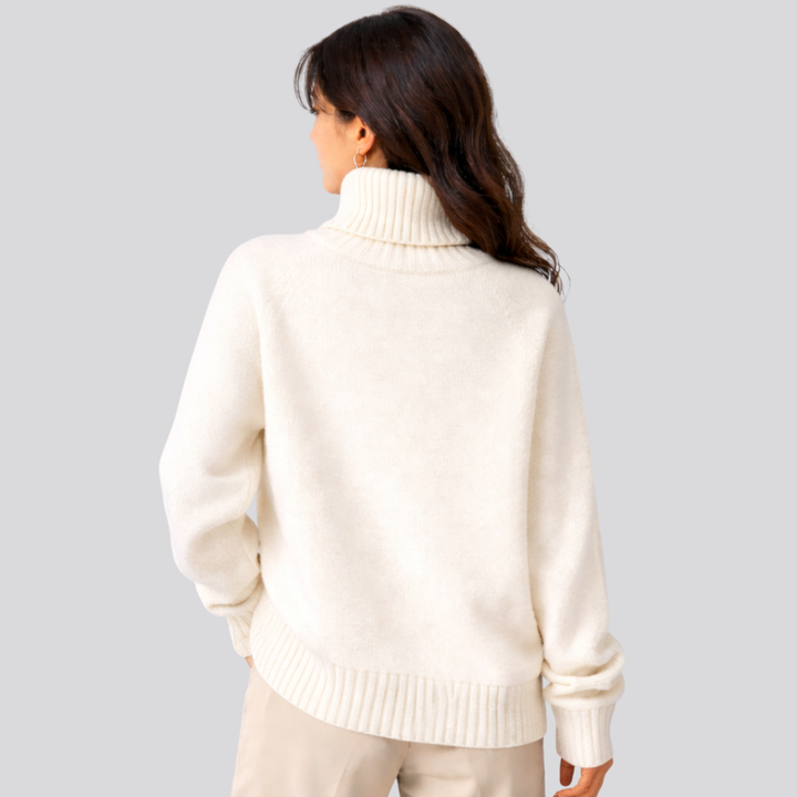 Soft Warm Women's Merino Wool Turtleneck Sweater