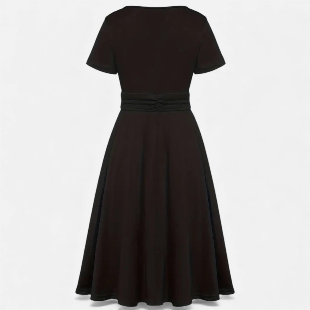 Elegant Rhinestone V-Neck Asymmetric Women's Evening Dress
