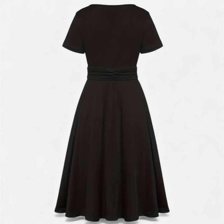 Elegant Rhinestone V-Neck Asymmetric Women's Evening Dress