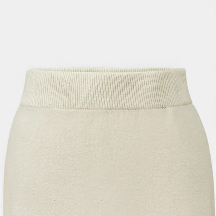 Women's Elegant Wool A-Line Midi Skirt