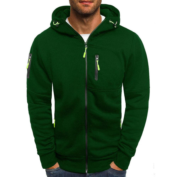 Men's Zip-Up Hoodie Sweatshirt - Breathable and Comfortable