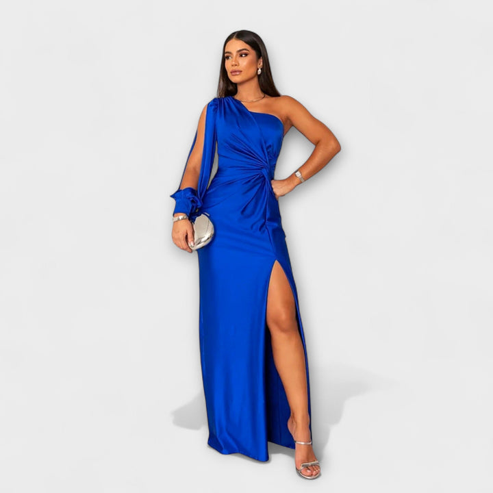 Elegant Women's Dress with Round Neckline - Timeless and Versatile