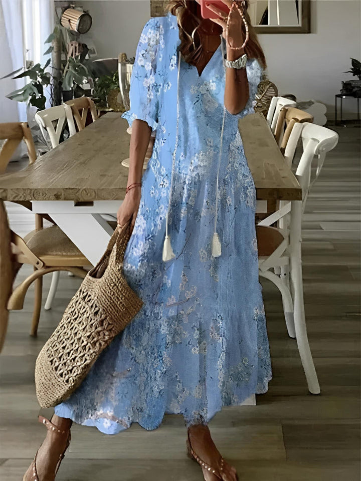 Elegant Boho Vintage Women Summer Dress