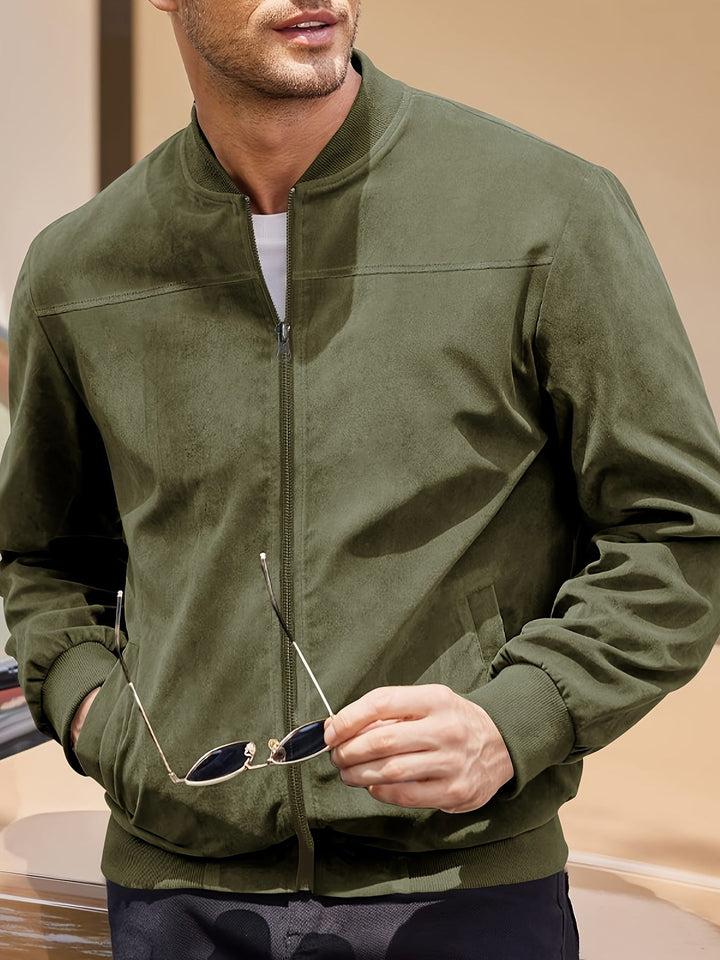 Vintage Suede-Look Men's Jacket