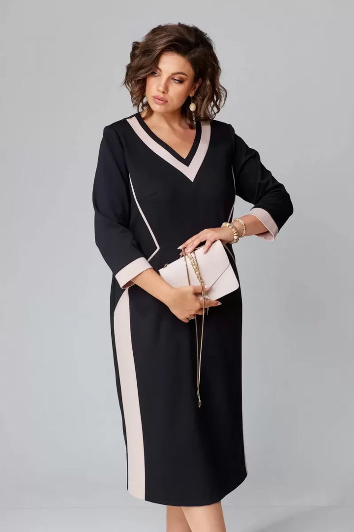 Elegant V-Neck Women's Dress