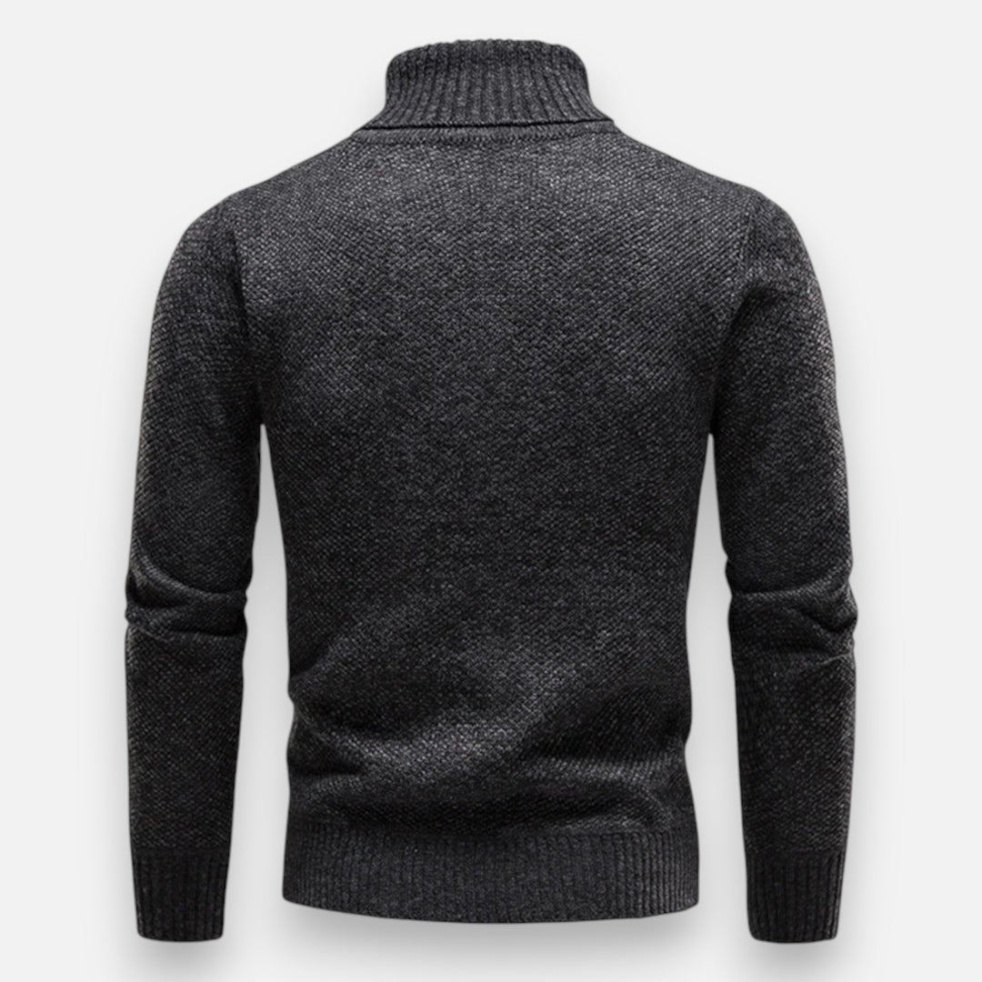 Men's Thick Knit Turtleneck Sweater