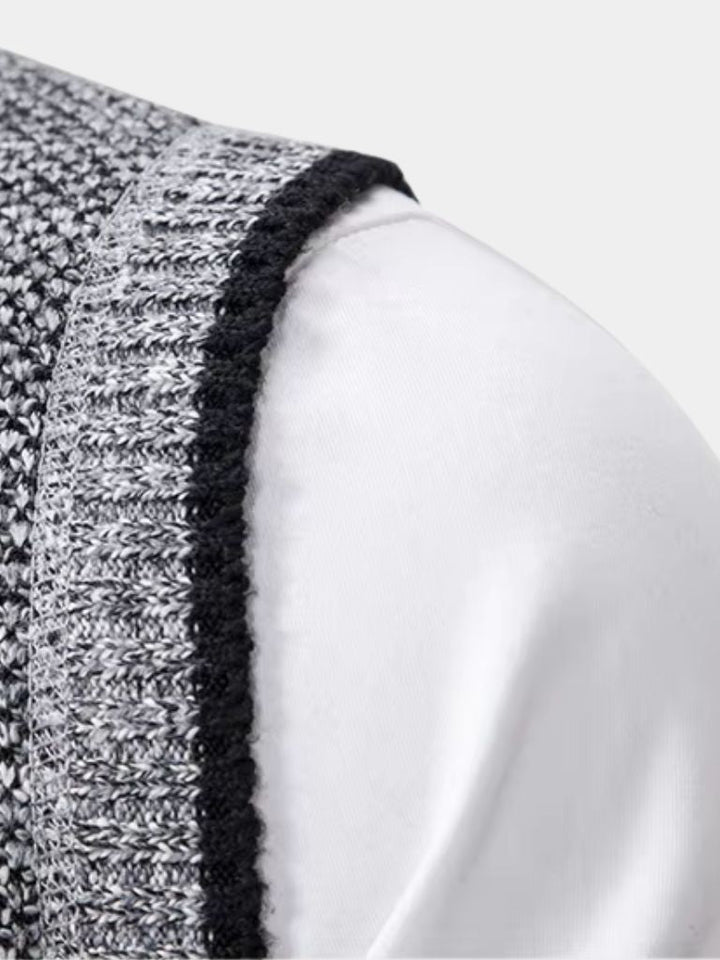 Elegant Full - Zip Sweater Vest - Cross & Crown - Cross & Crown