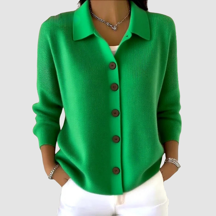 Soft Casual Women's Button-Up Knit Cardigan