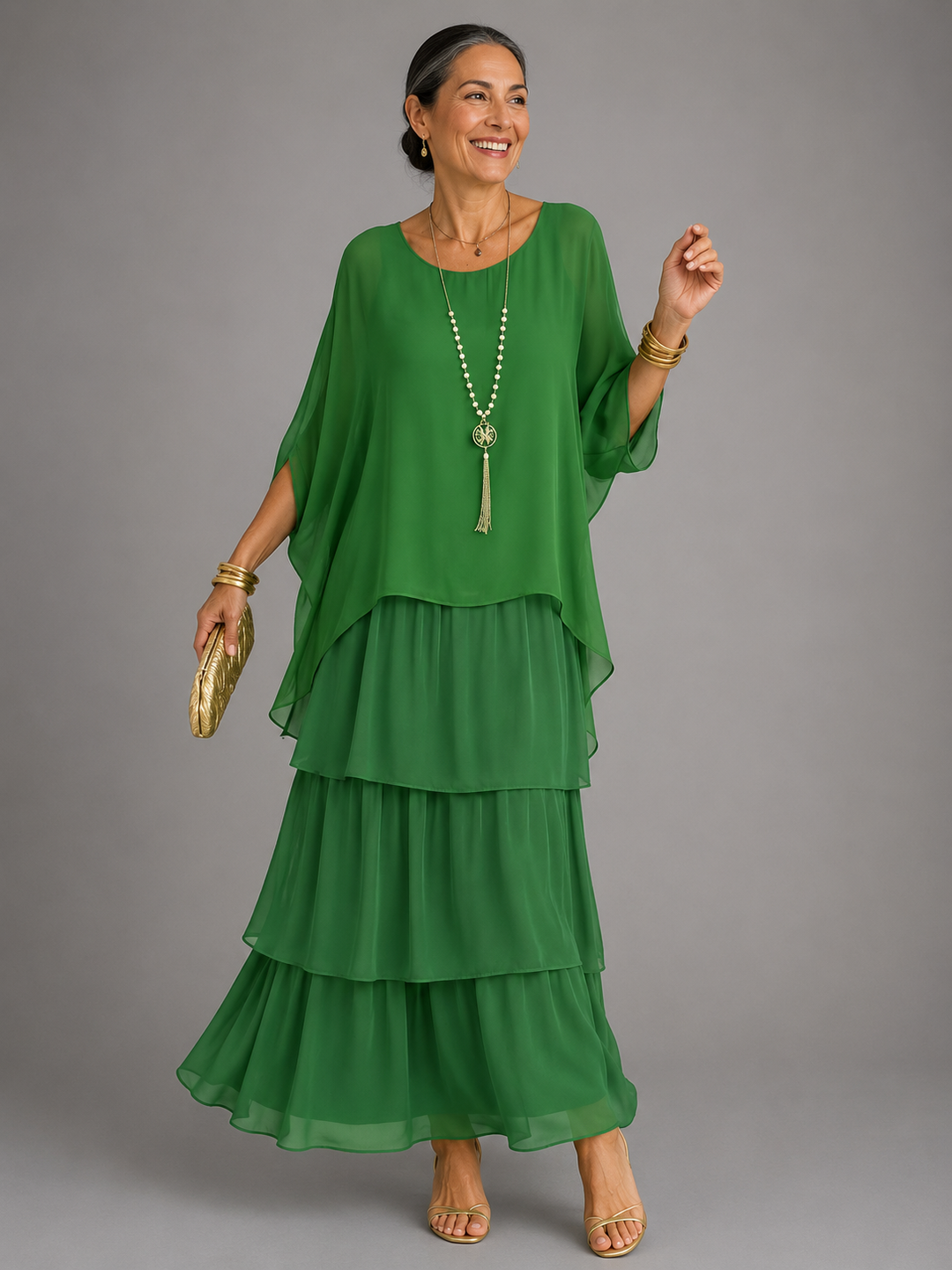 Elegant Flowing Women's Maxi Dress