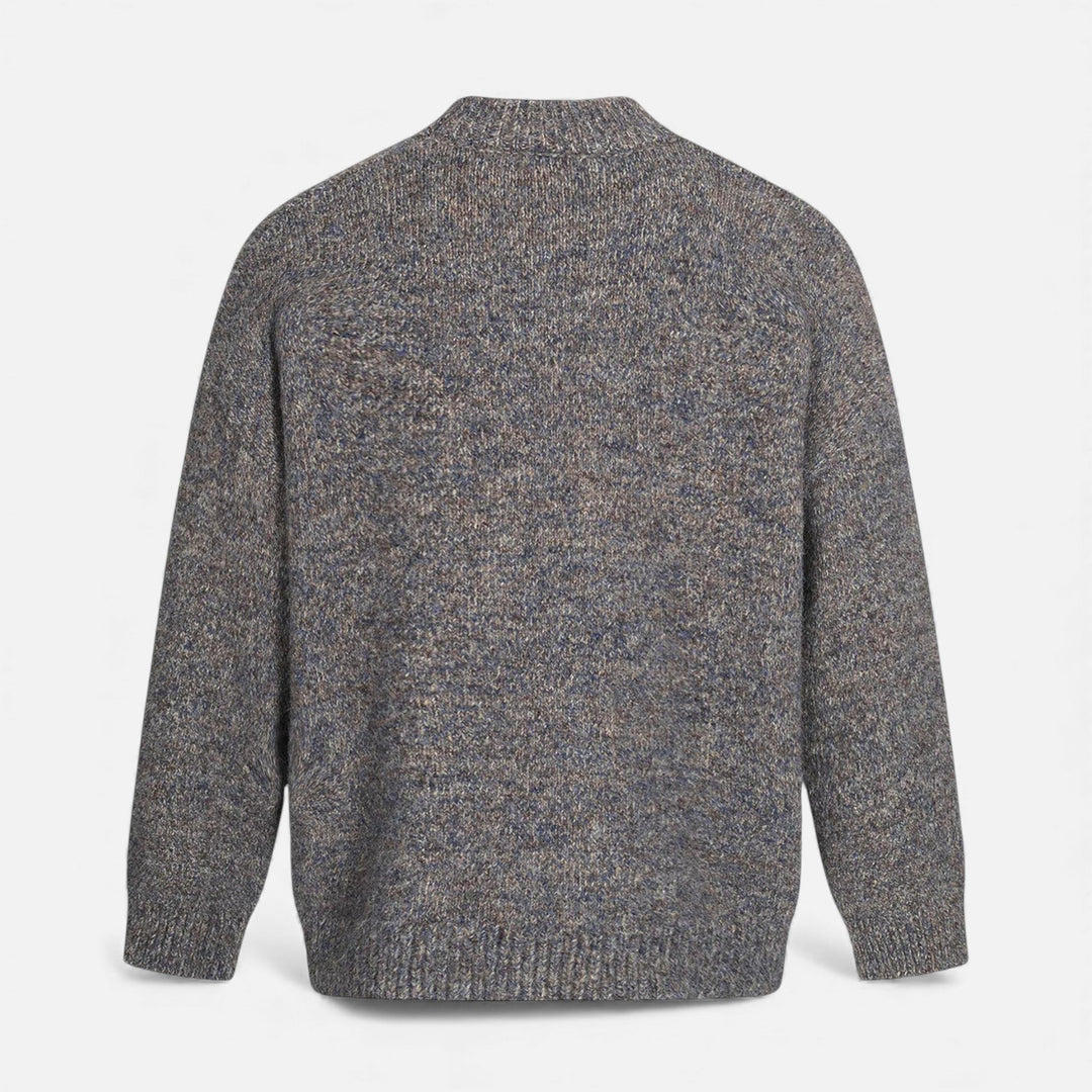 Classic Wool-Effect Men's Crew Neck Sweater