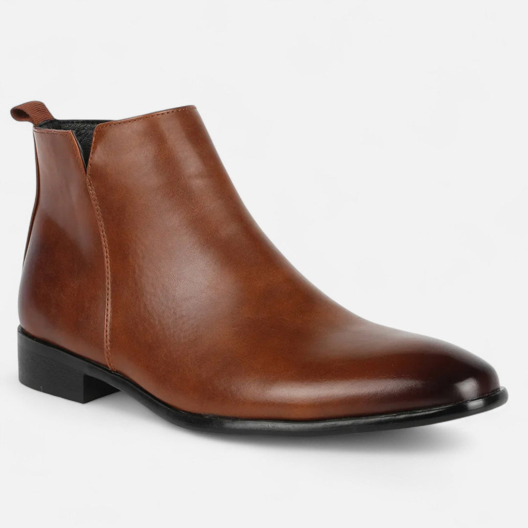 Elegant Square Toe Chelsea Boots for Men