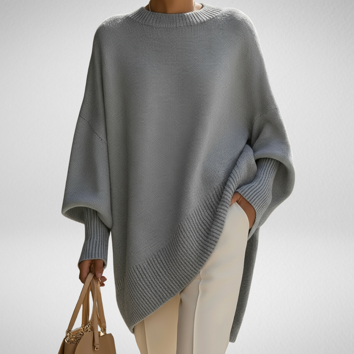 Women's Oversized Wool and Cashmere Sweater - Warm Winter Knit Pullover