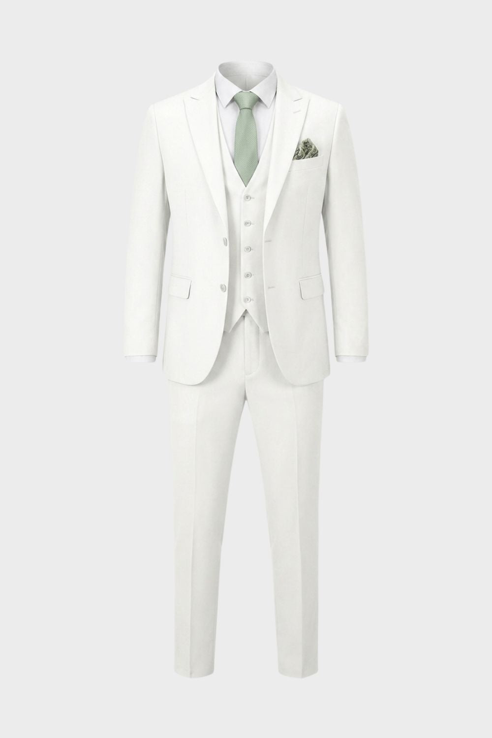 Elegant Slim-Fit Men's Three-Piece Suit