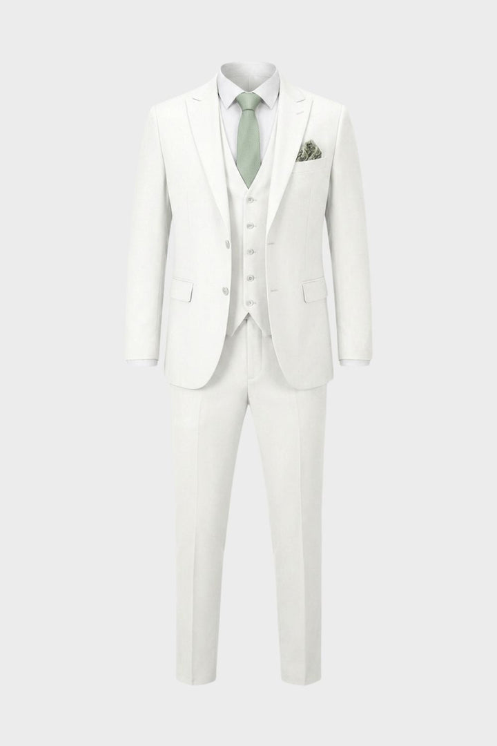 Elegant Slim-Fit Men's Three-Piece Suit