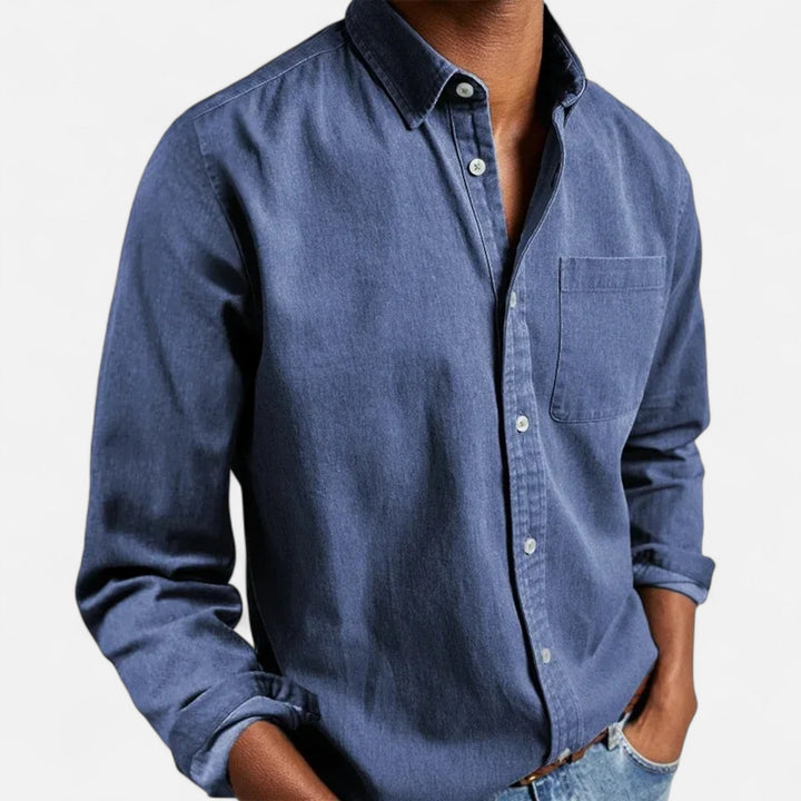 Men's Elegant Slim Fit Long Sleeve Business Shirt