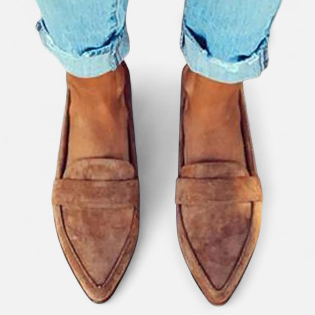 Elegant Retro Pointed-Toe Slippers for Women