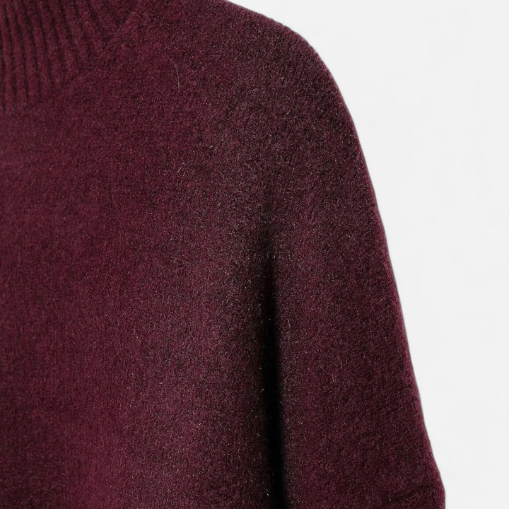 Elegant Turtleneck Sweater Women Vintage Winter
