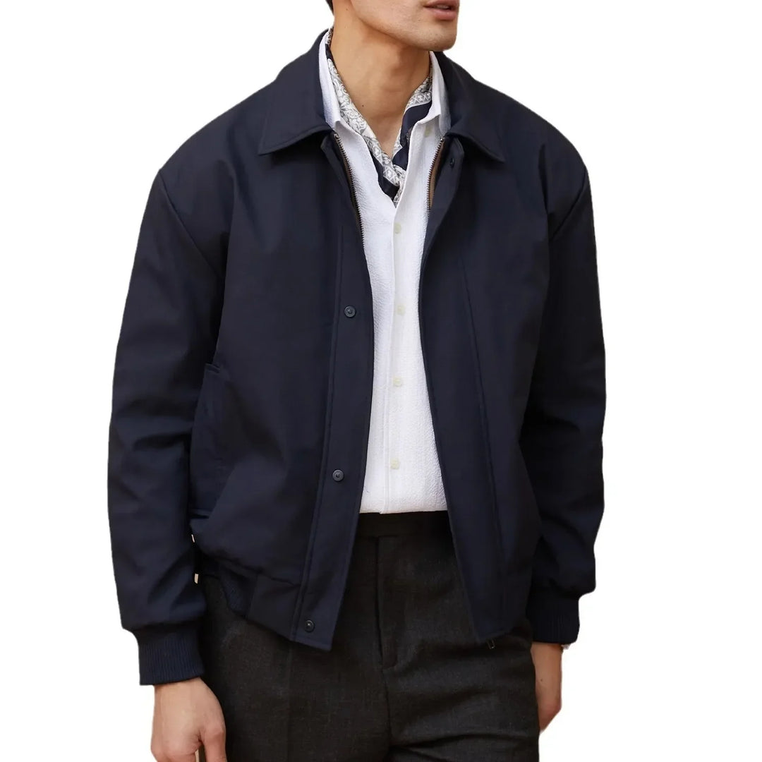Elegant Men's Business Jacket in Memory Fabric