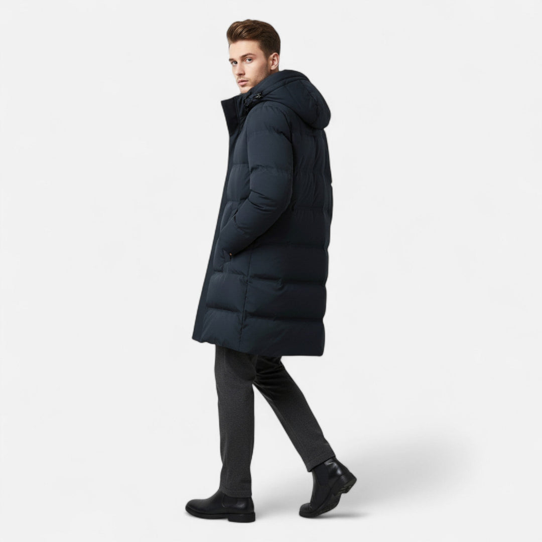 Premium Men's Winter Down Parka with Hood