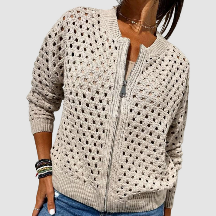 Elegant Lightweight Women's Knitted Cardigan