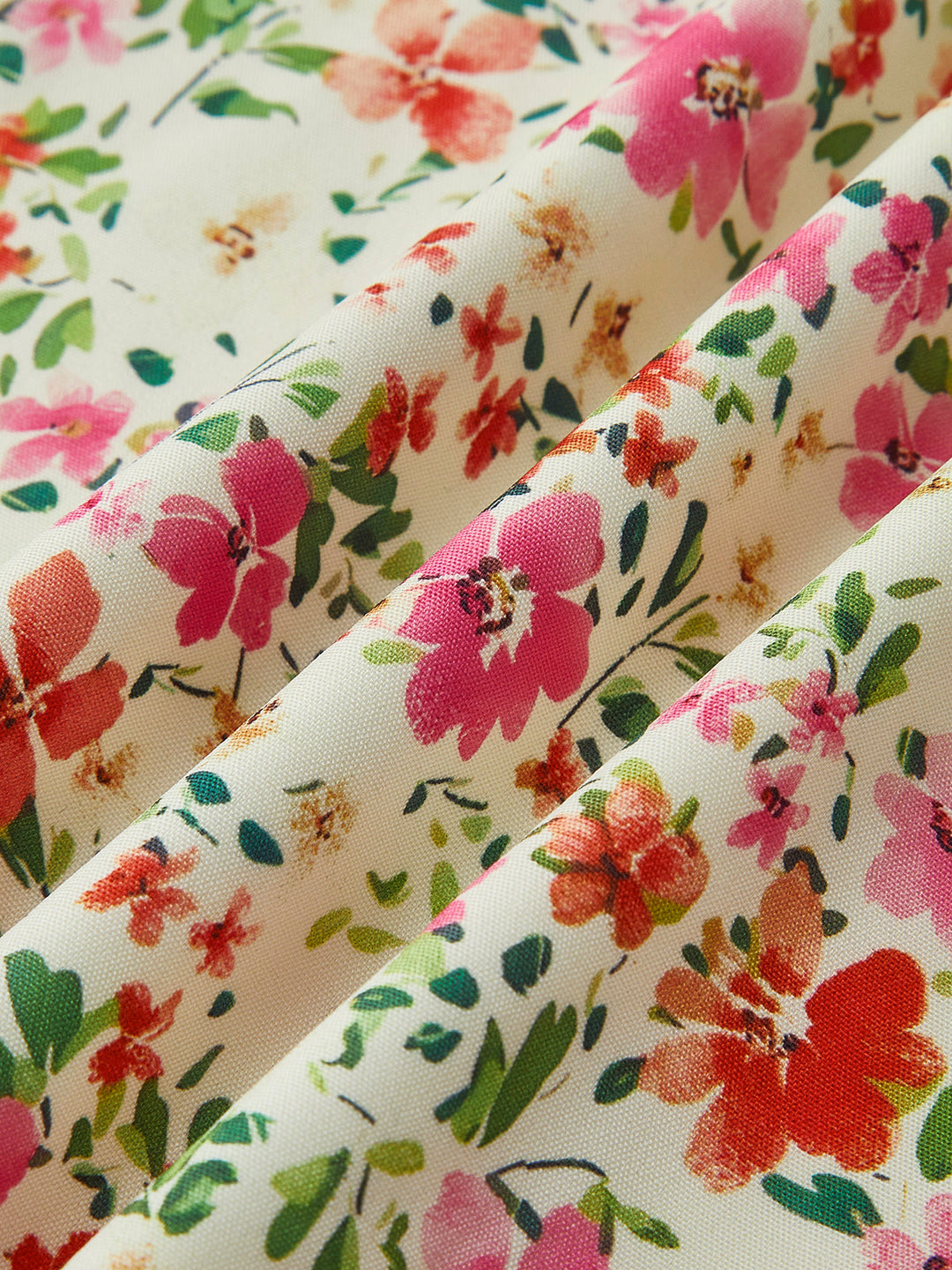 Elegant Floral Print Women's Midi Dress