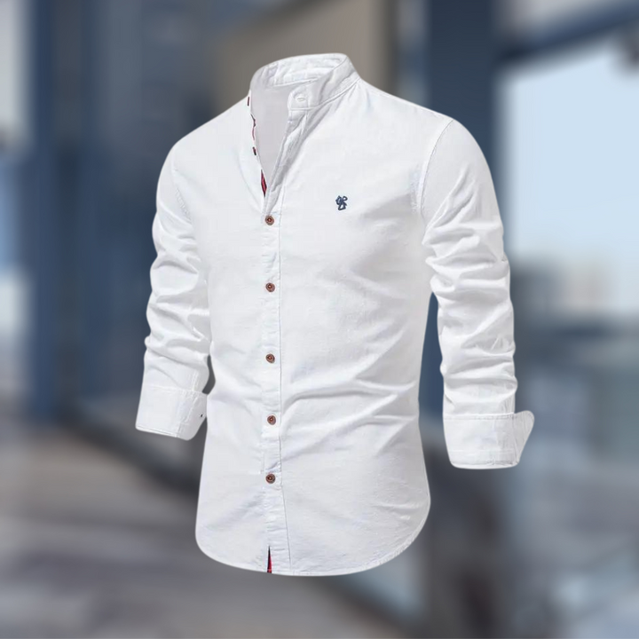 Classic Long Sleeve Polo Shirt for Men with Modern Fit