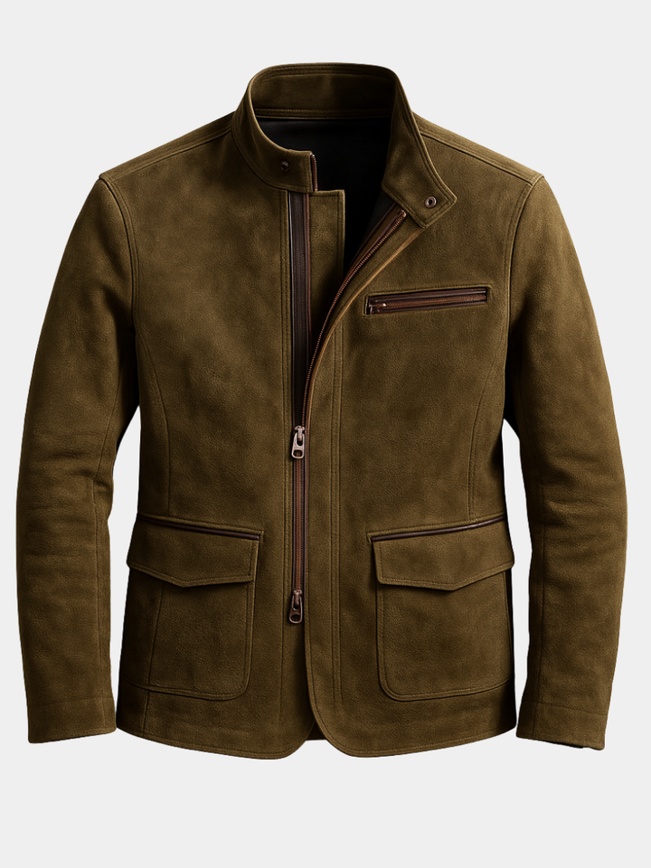 Premium Suede Men's Jacket for Every Season