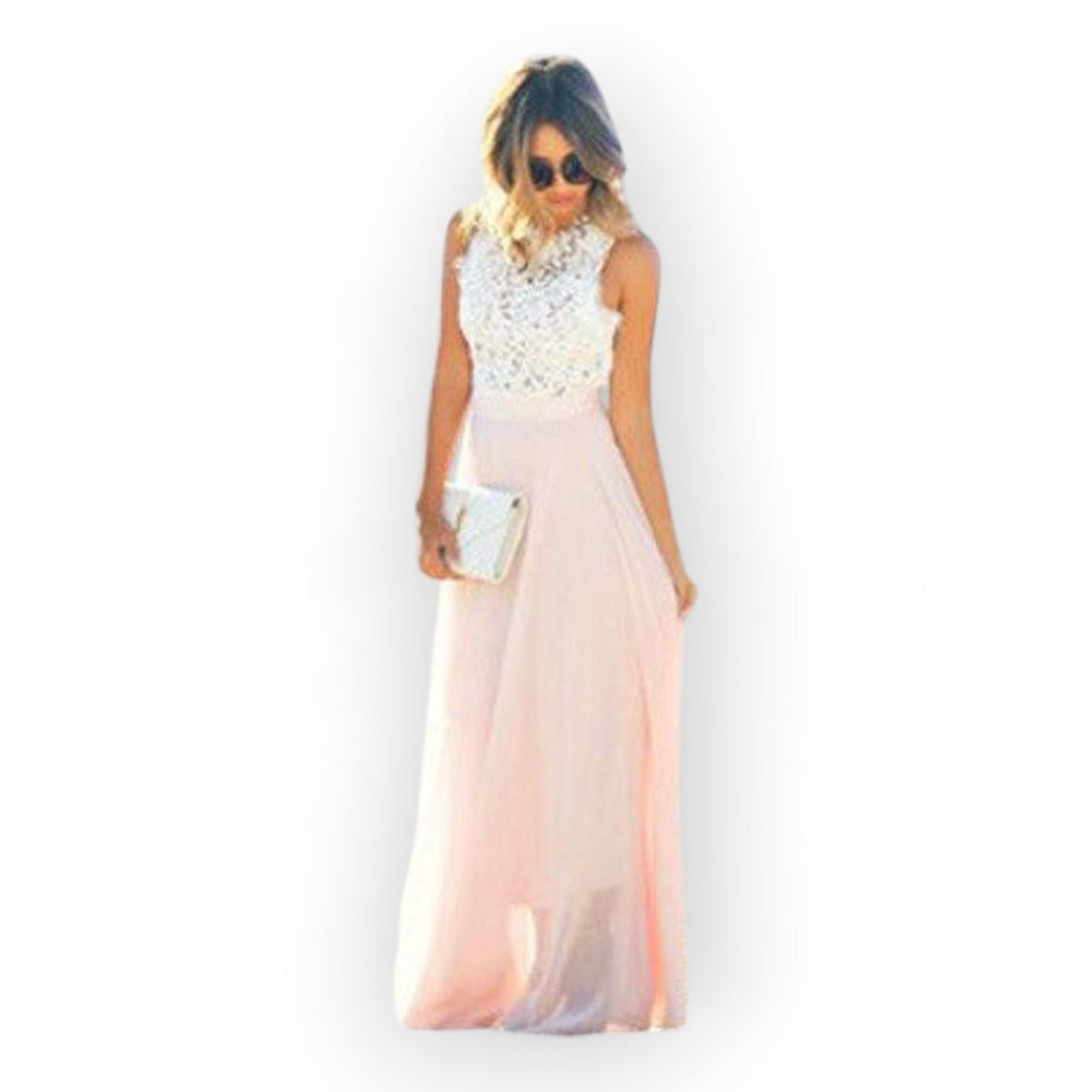 Elegant Women's Lace Summer Dress - Feminine and Lightweight for Warm Days
