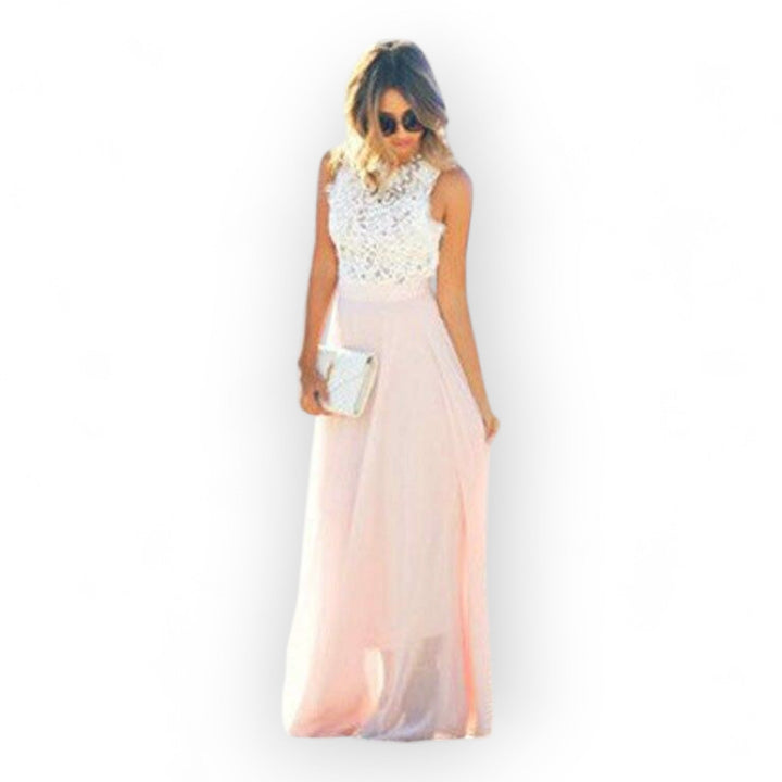 Elegant Women's Lace Summer Dress - Feminine and Lightweight for Warm Days