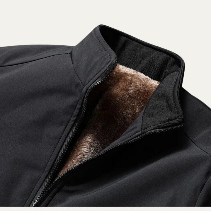 Elegant Warm Fleece-Lined Men's Jacket