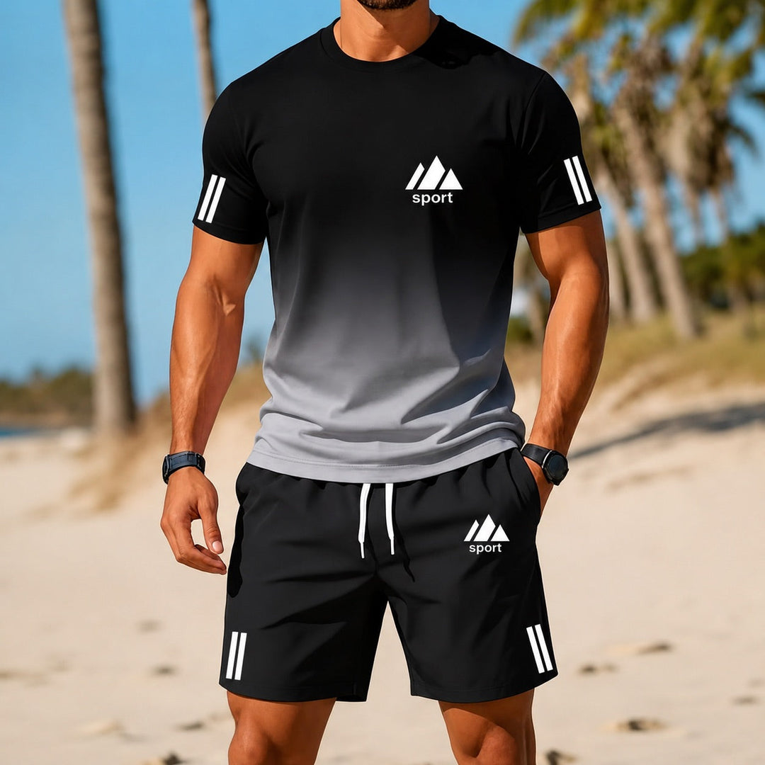 Sporty Summer Men's T-Shirt and Shorts Set