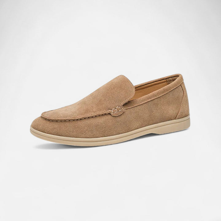 Premium Suede Men's Slippers - Elegant Slip-On Loafers