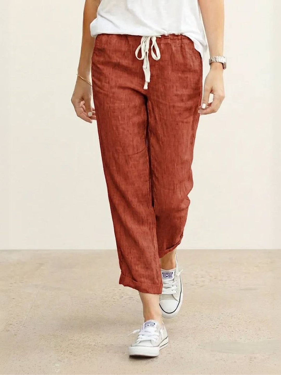 Comfortable Women Drawstring Waist Pants