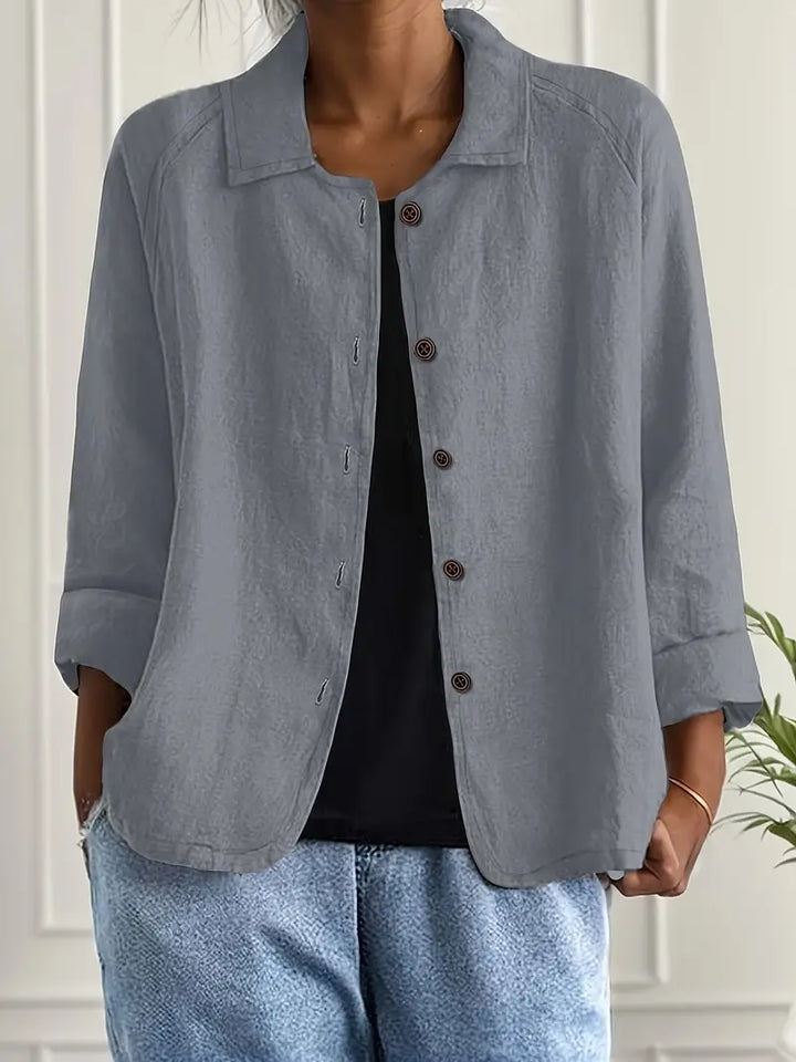 Lightweight Cotton Women's Top for Transitional Weather
