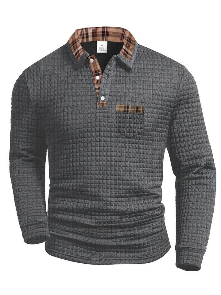 Textured Knit Men's Polo