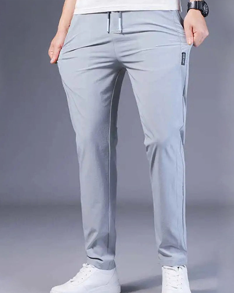 Men's Casual Pants - Quick-Dry Stretch Fabric for Sports and Everyday Wear