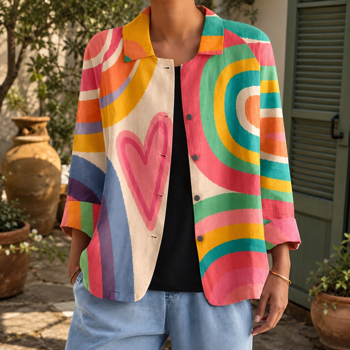 Amalia Boxy Blouse - Multicolor